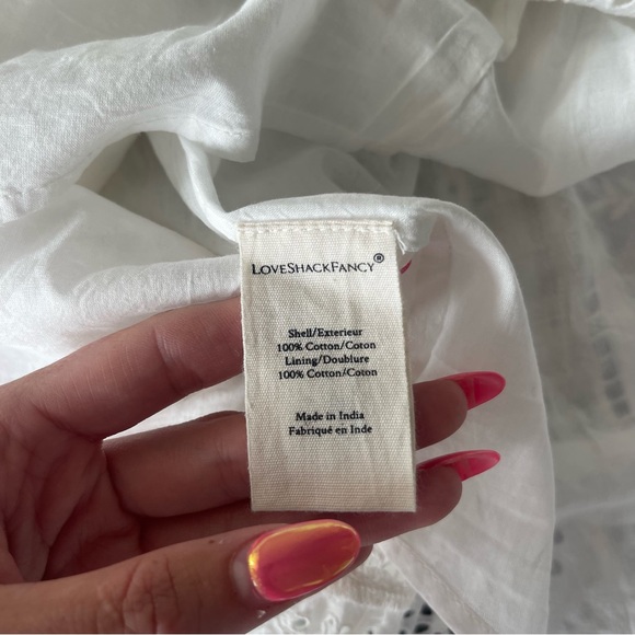 NWT LoveShackFancy Baydar White Skirt - Picture 9 of 12